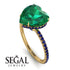 Heart Shape Emerald Ring - Noelle No. 64